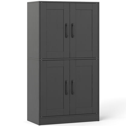 Bathroom Cabinet 43.5 inch Storage Cabinet with Doors and Adjustable Shelves
