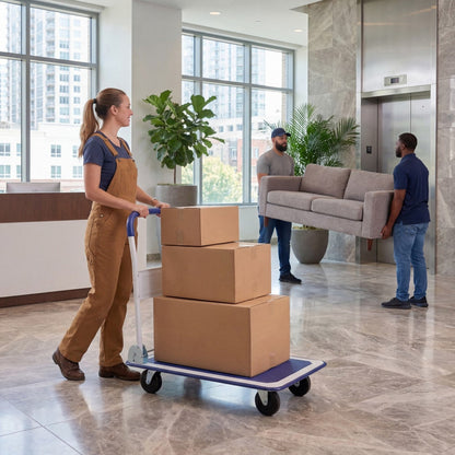 Folding Platform Hand Truck with 4 Wheels - 330 lbs Capacity