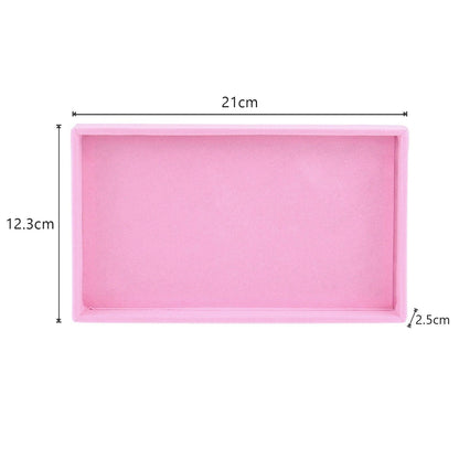 Velvet Jewelry Box Display Tray Drawer Storage Jewelry Holder For Ring Earrings Necklace Bracelet Soft Velvet Organizer Case Velvet Display Holder for Earrings Ring Bracelet Necklace