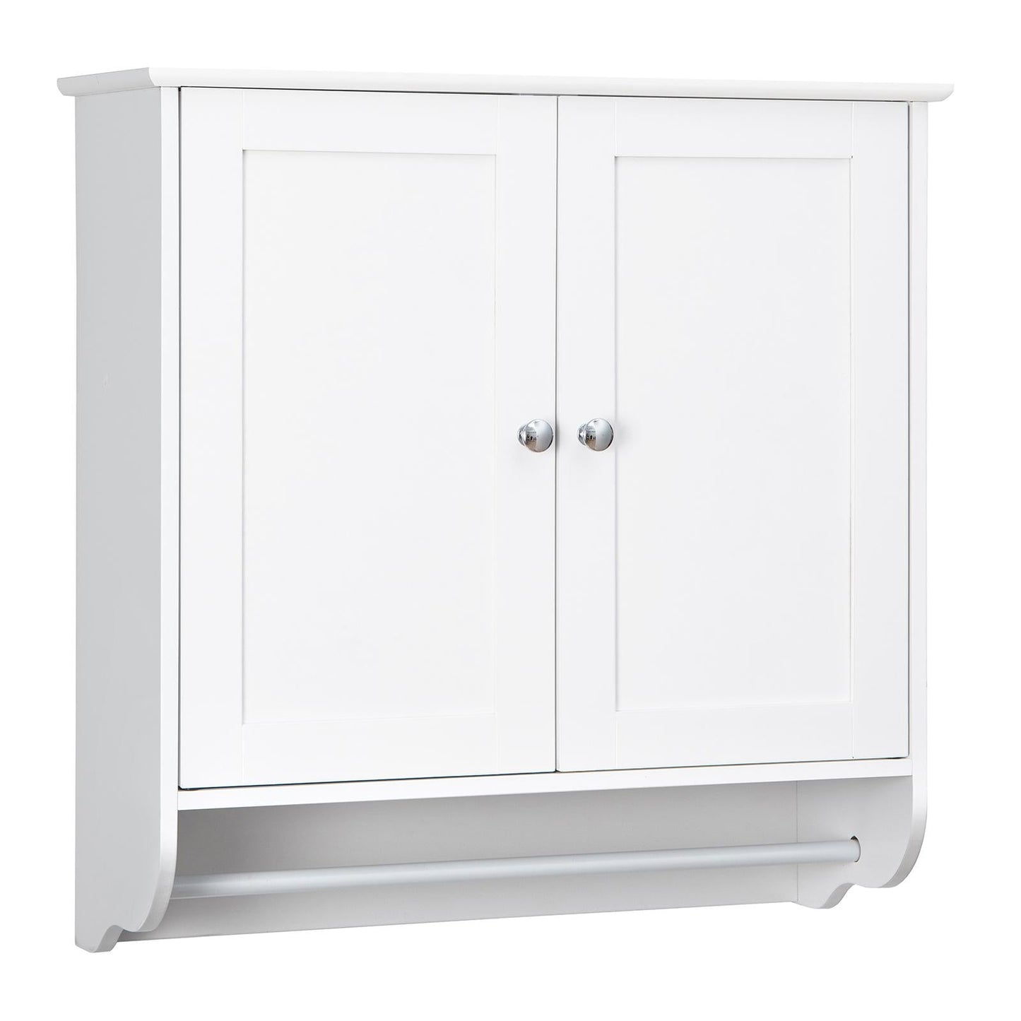 Wall Mounted Bathroom Storage Medicine Cabinet with Towel Bar