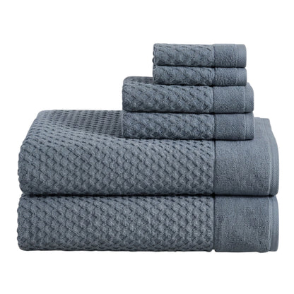 Cotton Diamond Waffle Weave Bath Towel Set - Grayson Collection