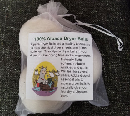 Wet Felted USA Alpaca Dryer Balls
