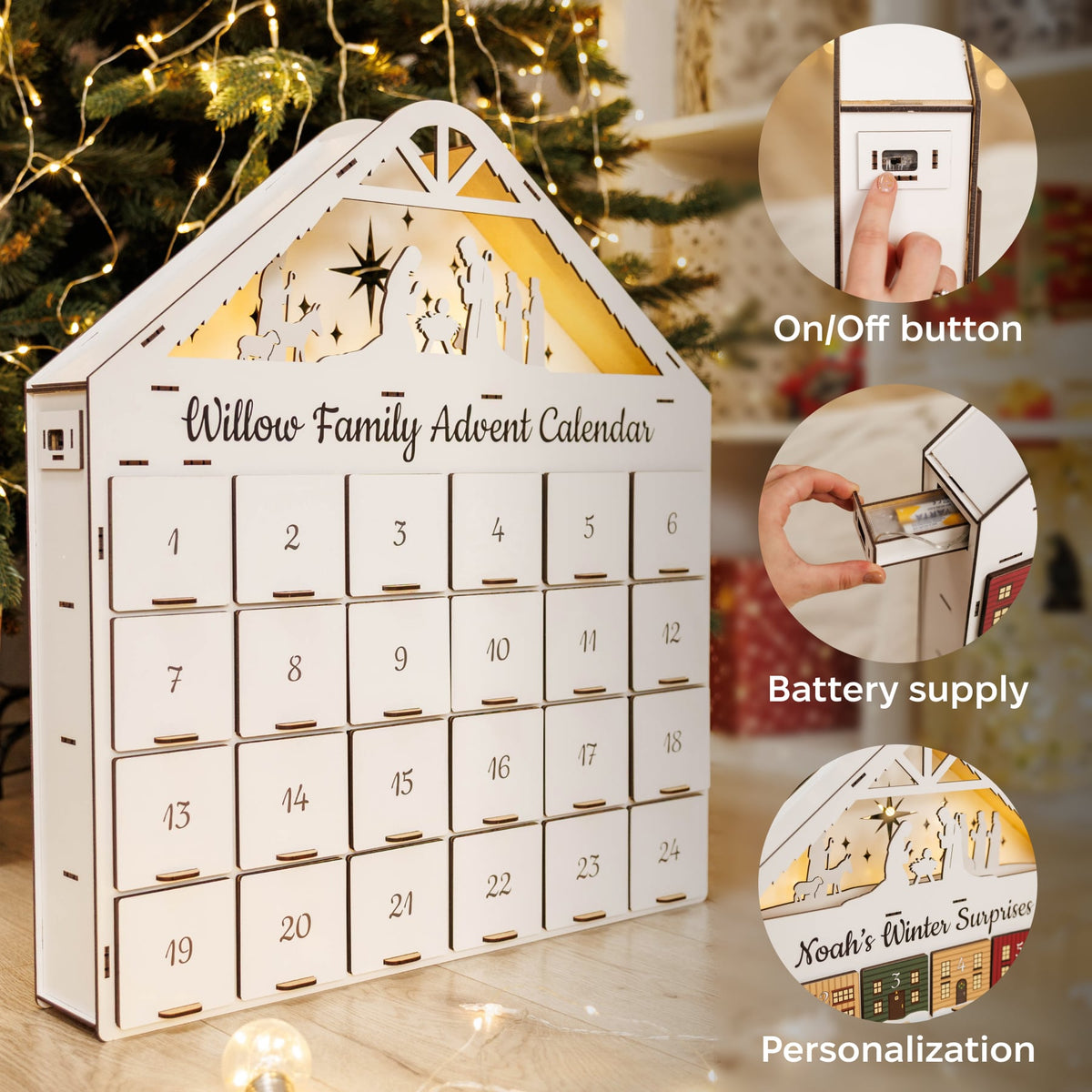 Christmas Advent Calendar - White (B2B)