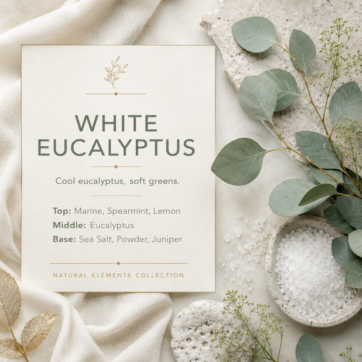 White Eucalyptus Candle